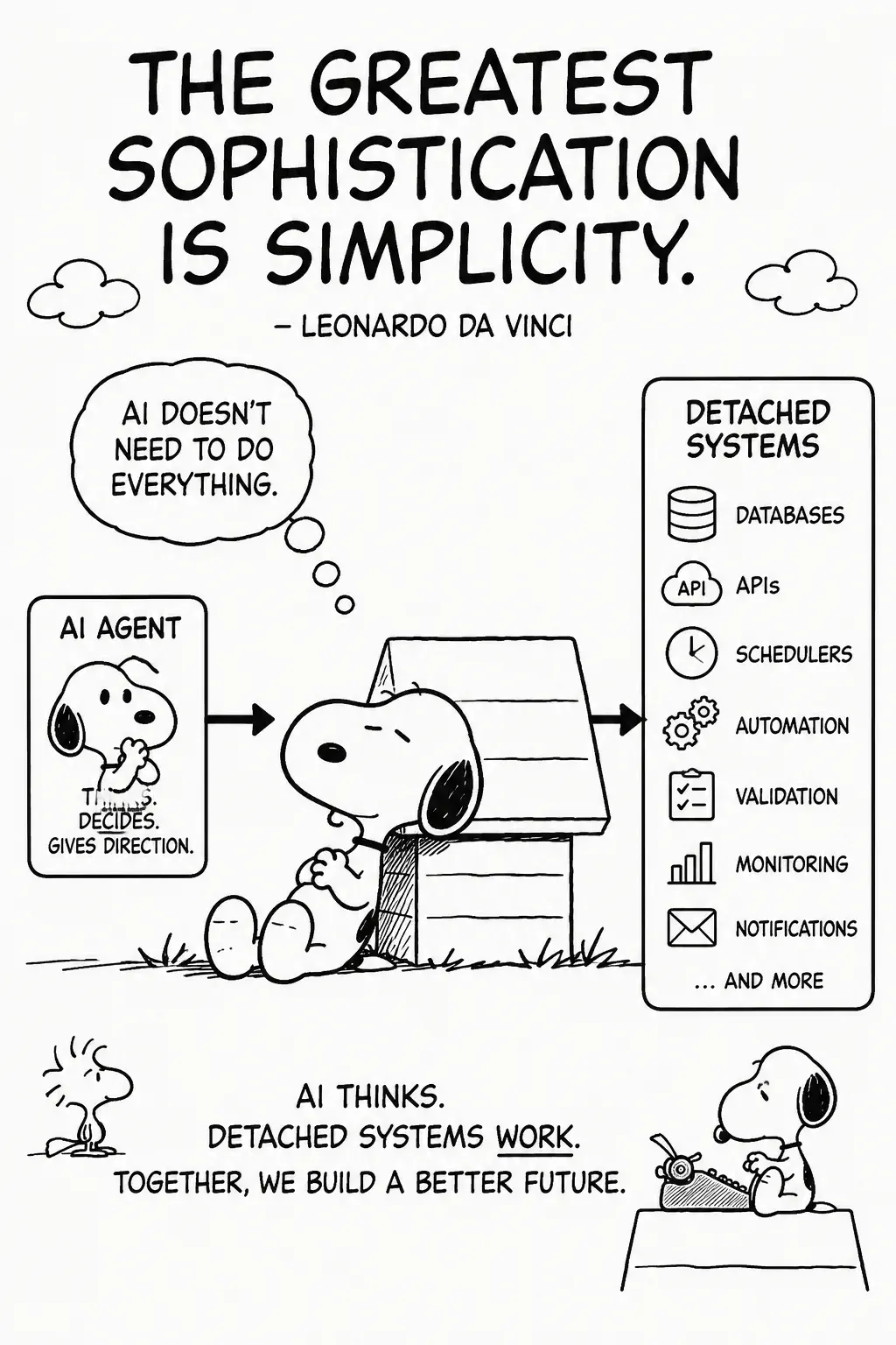 The Greatest Sophistication Is Simplicity: Why Detached Systems May Shape the Future of AI