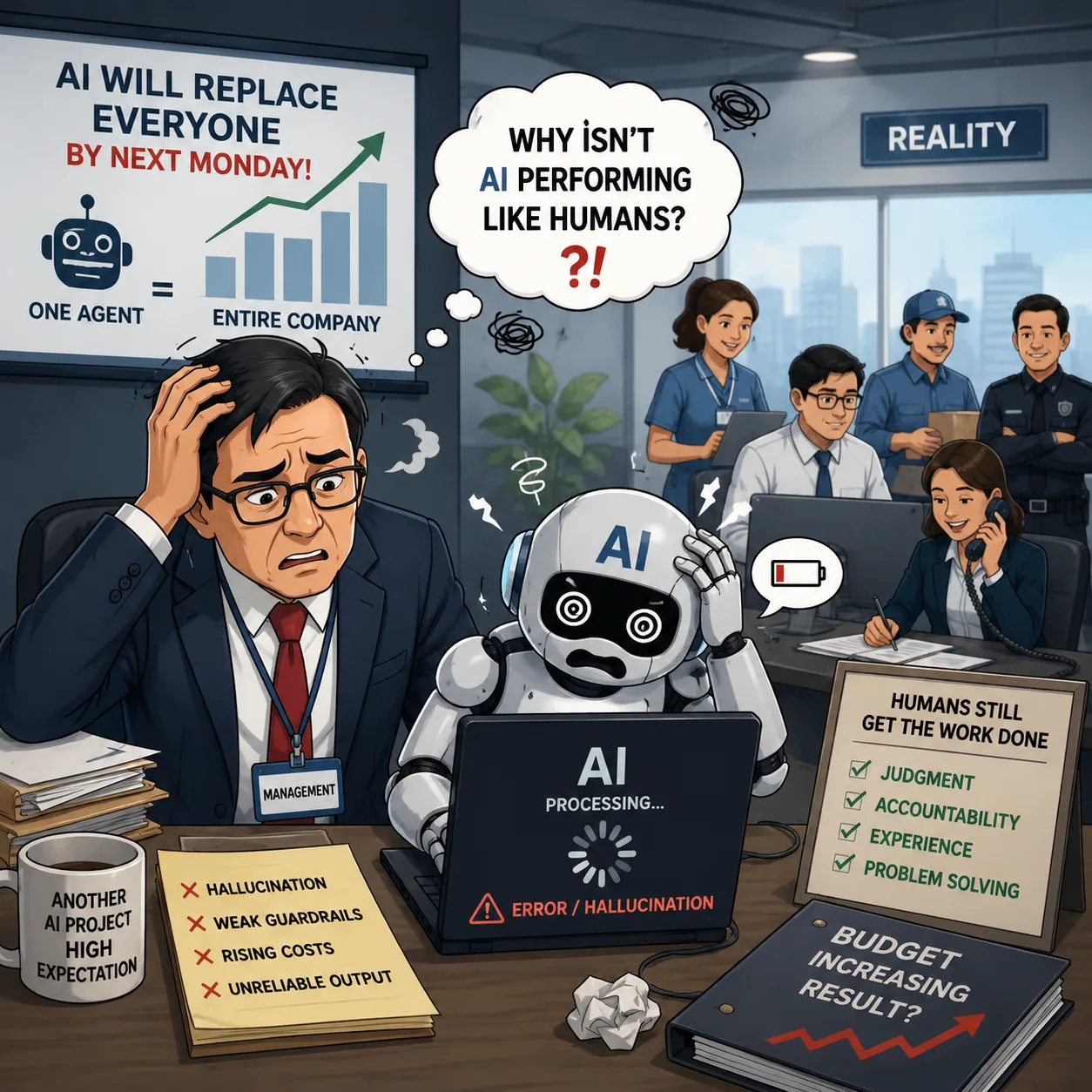 The AI bubble will burst when hype replaces common sense.